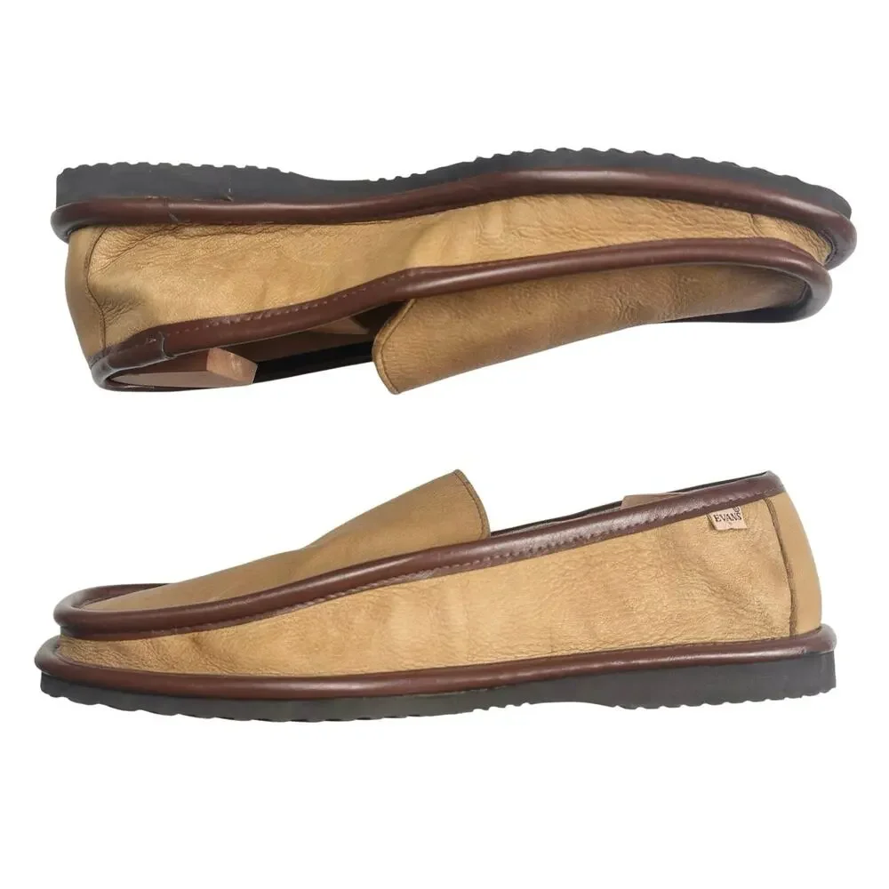 L.B. Evans | Men | Genuine Deerskin Extra Wide Moccasin Slippers | 12 EEE
